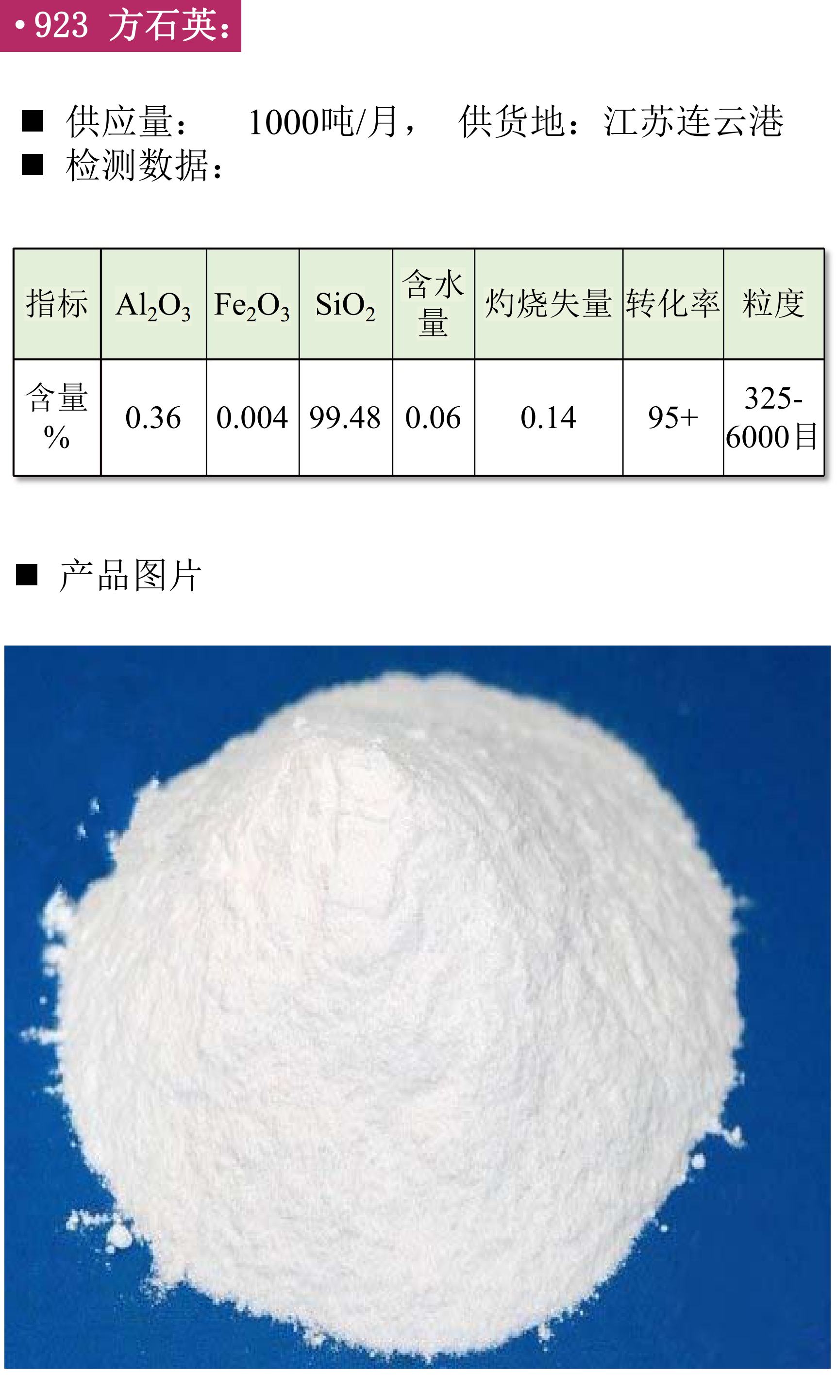 現貨 碳酸鈣 微硅粉 方石英