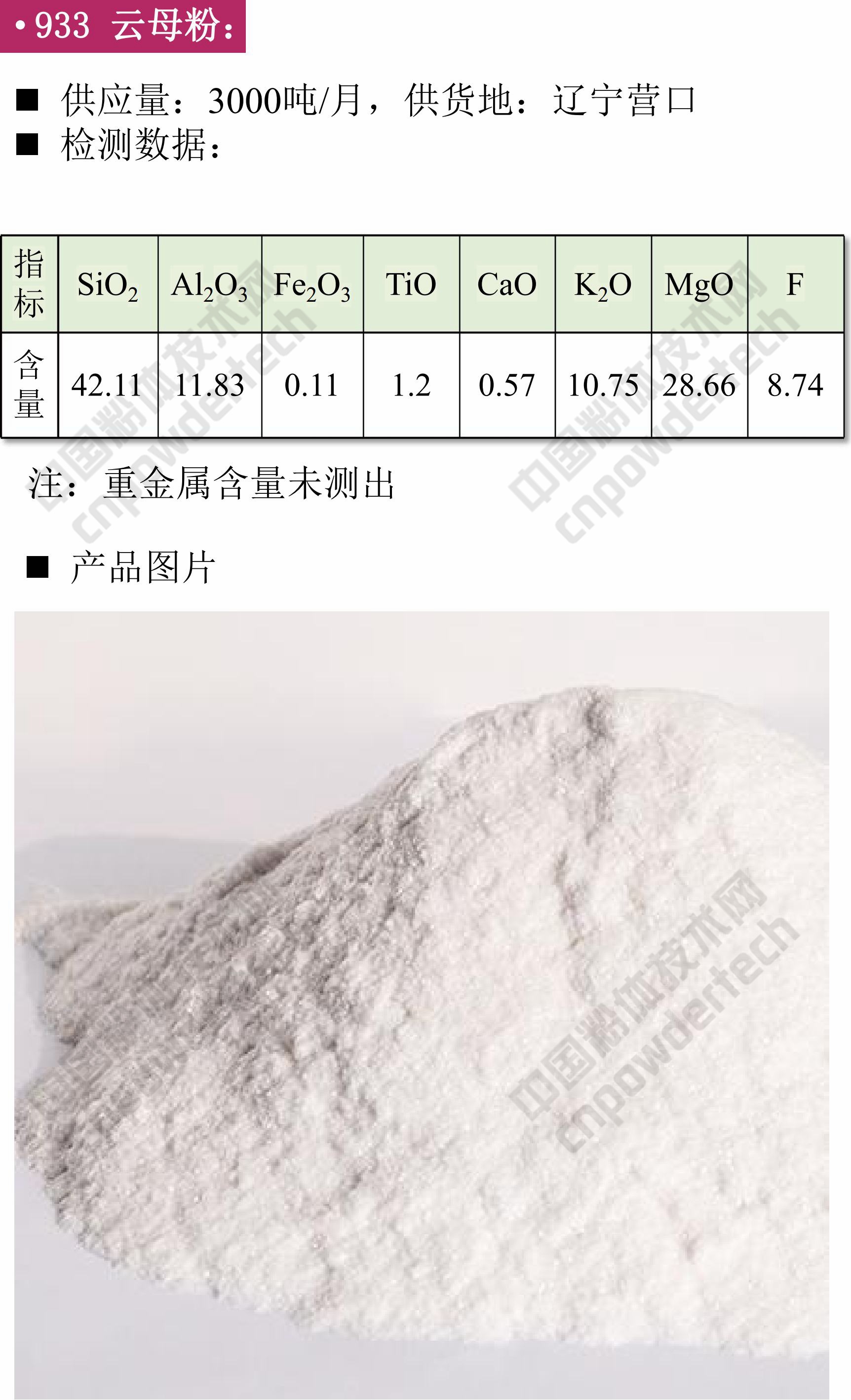 鉀長石 膨潤土 碳酸鈣 方石英 現貨