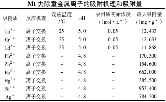 蒙脫石改性及其在污水處理中的應用